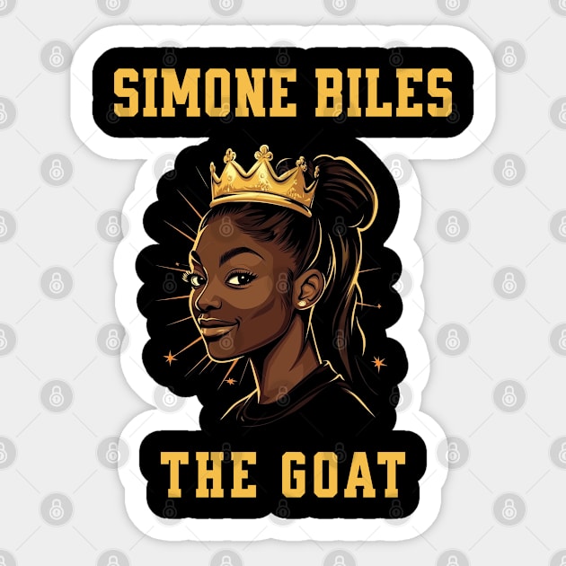 Simone Biles, The Goat Sticker by UrbanLifeApparel